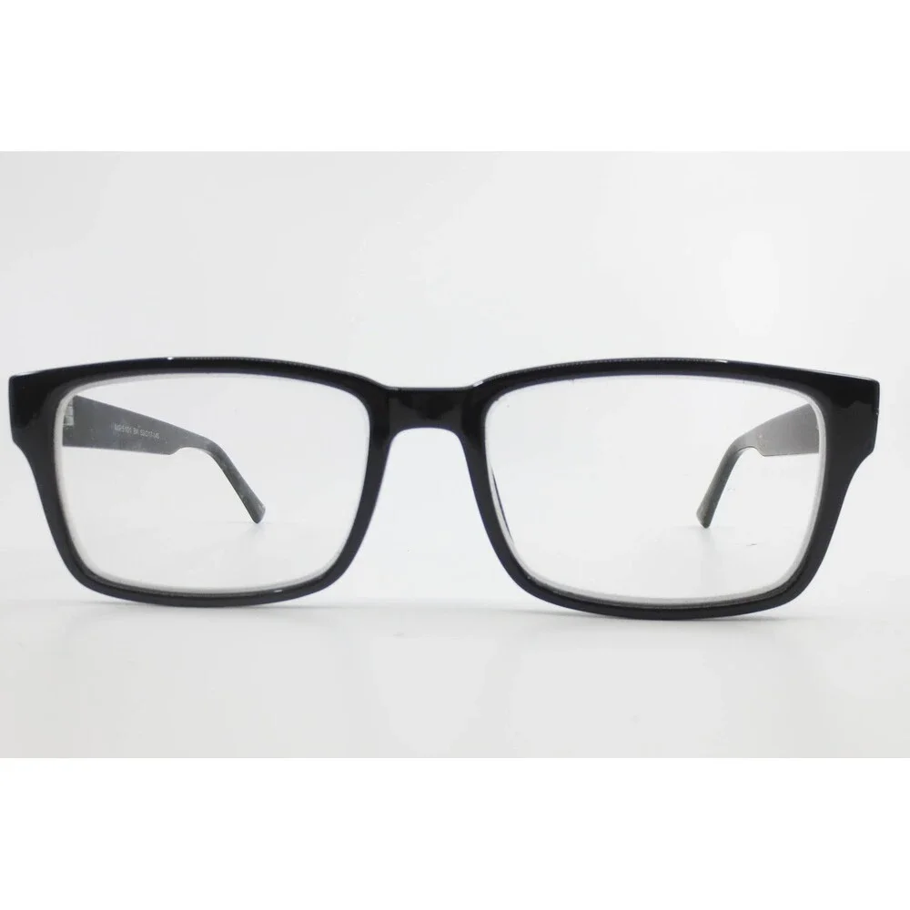 MP5101 BK Black Rectangular Eyeglass Frames 53-17-145 Full Rim Glasses